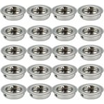 20pcs Poignées Rondes Encastrables pour Porte Coulissante, en Acier Inoxydable, Diamètre 35mm