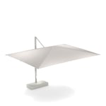 EMU - 985 Shade 3X4 Lat Sun Umbrella w/ Large Base White 23, White 01, Base 23 - Aurinkovarjo