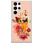 ERT GROUP Coque de téléphone Portable pour Samsung S22 Ultra Original et sous Licence Officielle Disney Motif Bambi 014 Parfaitement adapté à la Forme du téléphone Portable, Coque en TPU