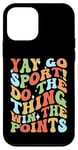 iPhone 12 mini Non-Sports Fan Retro Groovy Yay Go Sports! Funny Sports Case