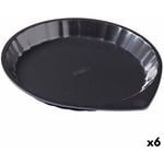 Moule à gâteaux Pyrex Magic Noir Métal Plat Rond Ø 30 cm 6 Unités