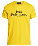 Peak Performance Original Tee Men herr-T-shirt Trek Yellow S - Fri frakt