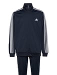 Primegreen Essentials 3-Stripes Track Suit Tops Sweat-shirts & Hoodies Tracksuits - Sets Navy Adidas Sportswear