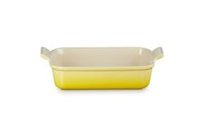 Le Creuset Héritage Plat Rectangulaire, Céramique, 26 cm, 2,4 L, Soleil, 71102264030001