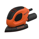 BLACK+DECKER Mouse Detail Sander, 55W, 240V, Corded, includes 6 Sanding Sheets, BEW230-GB