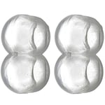 cyclingcolors 2x Arrêt de chainette de store intérieur avec boule Ø 4,5mm et pas de 6mm en PVC translucide Accessoire Volet roulant Assemblage Butée Raccord Connecteur Cordon