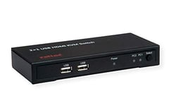 ROLINE KVM Switch, HDMI 4K, USB, 1 User - 2 PC