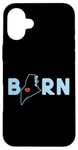 Coque pour iPhone 16 Plus Born in State of Maine with Maine in the word Born