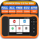 LAUNCH Creader Elite 2.0 OBD2 Appareil de diagnostic pour groupe BBA (pour Benz/BMW/Audi) Group X431 Appareil de diagnostic automobile Test actif, codage ECU, testeur de voiture avec fonction de