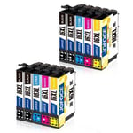 Cartouche compatible - 10x Cartouche encre Epson 16XL Noir/Cyan/Magenta/Jaune compatible pour Epson WF 2510 2630 2750 2010 2660 2760 2530 2650 2540