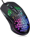 Souris Gamer Ergonomique , Souris Gaming Eclairage RGB / 7200 DPI réglable / 6 Bouttons pour Ordinateur/Laptop/Mac XSTONE