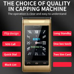 G10 C Flip Phone Gold Dual Screen Big Button Large Volume With Protective For