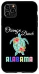 iPhone 11 Pro Max Orange Beach Alabama Floral Turtle Vacation Family Matching Case