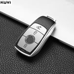 (B-tyyli hopea) Promotion Nahka TPU-auton avainkotelon kuorikotelo Mercedes Benzille A B C E S-luokka W204 W205 W212 W213 W176 GLC CLA AMG W177