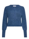 Mohair Petit Cardigan Tops Knitwear Cardigans Blue Cathrine Hammel