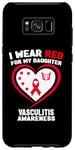 Coque pour Galaxy S8+ Je porte du rouge pour ma fille Sensibilisation à la vascularite