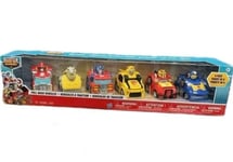 Transformers Rescue Bots Academy Vehicles Pull Back Cars 6 Pack Optimus Bumblebe