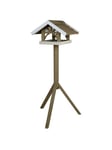 Trixie natura bird feeder with stand pine wood 45 × 28 × 44 cm/1.25 m grey/white