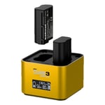 Hähnel Procube 3 Twin Charger Nikon EN-EL14 | EN-EL15 | EN-EL25