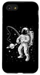 Coque pour iPhone SE (2020) / 7 / 8 Funny Planet Astronaute Galaxie Espace Astronaute Pêche