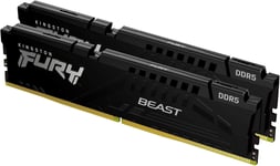 FURY Beast Black EXPO DDR5 16GB (2x8GB) 6000MT/s CL36 DIMM Desktop Gaming Memory Kit of 2 - KF560C36BBEK2-16.[V290]