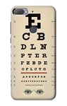 Eye Exam Chart Decorative Decoupage Poster Case Cover For HTC Desire 12+, HTC Desire 12 Plus