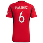 Manchester United FC Official Gift Mens Martinez 6 Home Kit Shirt Large