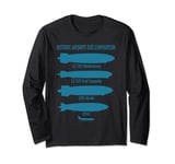 Historic Airships Hindenburg Graf Akron R101 Infographic Long Sleeve T-Shirt