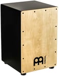 Meinl Percussion Headliner Cajon Instrument - Compact Drum Box with 2 Snare Wires - Playing Surface Maple (MCAJ100BK-MA)