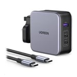 UGREEN Nexode 140W USB-C/A 3 in 1 GaN2 Fast Charger UK Wall Plud