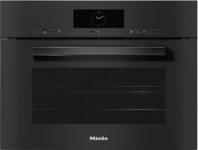 Miele DGC 7845 HC Pro Compact Steam Combination Oven With Mains Water And Drain Connection Obsidian Grey