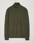 J.Lindeberg Olivero Structure Cotton Turtleneck Forest Green