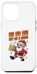 iPhone 12 Pro Max Ho Ho Ho! Get Me A Beer! 8-bit Santa Christmas Festive Beer Case