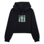 Pokémon Pokédex Bulbasaur #0001 Women's Cropped Hoodie - Black - S