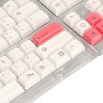 126 Key Keycaps Pink White Pbt Keyboard Keycaps Thermal Sublimation Xda He Part