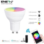 Smart Wi-Fi GU10 LED Lamp 5W, RGB+W+WW, Dimmable