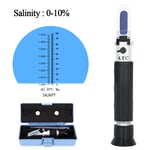 Portable Réfractomètre de salinité salinité 0-10% sel testeur tenu dans la main A MENÉ la lumière pour la pêche réservoirs d'aquarium 40% hors