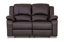 Norbo Reclinersofa 2-seters Kunstlær - Brun Reclinersofaer