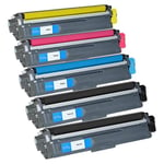 DOREE TN241 TN245 (5-Pack,2 Noir 1 Cyan 1 Magenta 1 Jaune) Cartouche de Toner Compatible pour Brother HL3140CW,HL3150CDW,HL3150CDN,HL3170CDW,DCP9020CDW,MFC9130W, MFC9140CDN,9320CW,MFC9330,MFC9330CDW