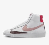 Nike Blazer Mid '77 Women's UK 6 US 7.5 White/Red Stardust Leather Sneaker BNIB