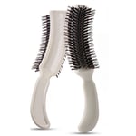 Anti-Static S-shaped Comb Plastic Frizz Hair Brush  Salon