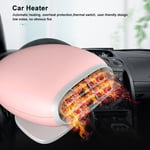 Pink Heat Fan Defrosting Heater For Winter With Overheat Protection Defrosting