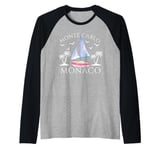 Monte Carlo Monaco Sailing Vacation Group Matching Raglan Baseball Tee