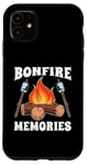 iPhone 11 Bonfire Memories Loves Roasting Marshmallow Camping S'mores Case