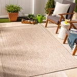 Livabliss Colos Indoor Outdoor Rug - Large Boho Rug for Living Room 160x213cm, Dining, Kitchen Rug - Vintage Patterned Neutral & Coloured Rugs, Waterproof, Stain Durable, Beige and Cream Rug