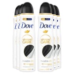 Dove Womens Anti-Perspirant Advanced Care Invisible Dry 72H Deodorant for Women, 150ml, 6 Pack - Violet - One Size