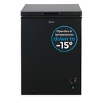 Freestanding Chest Freezer, 99 Litre, Black, Igenix IG100B