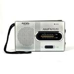 BC-R21 Mini Radio AM FM Radio Portable À Piles Meilleure Réception La Plus Longue Durée Pour Courir Marche Maison Soundbox - Type Argent #C