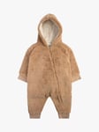 The Little Tailor Baby Sherpa Fleece & Quilted Reversible Pramsuit