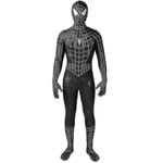 Tobey Maguire Spiderman Kostym Svart/röd Raimi Spider Man Cosplay Superhjälte Zentai Dräkt Halloween Kostymer black 160